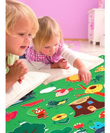 Ospalem 3.3ft Farm Animals Filz Story Board Set - Interactive Early Learning Play Set for Toddlers & Children - Buy Online on GoSupps.com
