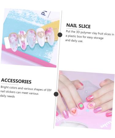 FRCOLOR 1 Set Slice Nail Decoration Strawberry Ornament Tropical Nail Art Decor 3d Fruit Slices Calcomanias Para U as Fruit Manicure Decals Nail Charms Strawberry Stickers Strawberry Decor - Buy Online on GoSupps.com
