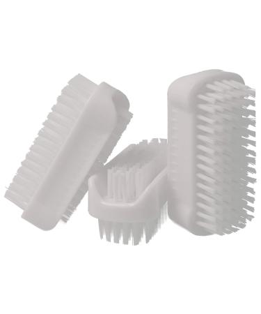 Parsa beauty double -sided hand brush nail brush - Nail Brush in the set (3 pieces white) - Hand washing brush for bathroom toilet sink workshop - Buy Online on GoSupps.com