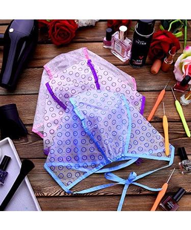 6-Piece Highlight Hair Cap Set with Needles | Salon Hair Coloring & Highlighting Dye Cap Kit | Hairdressing Tool in Purple, Blue, Pink - Buy Online on GoSupps.com