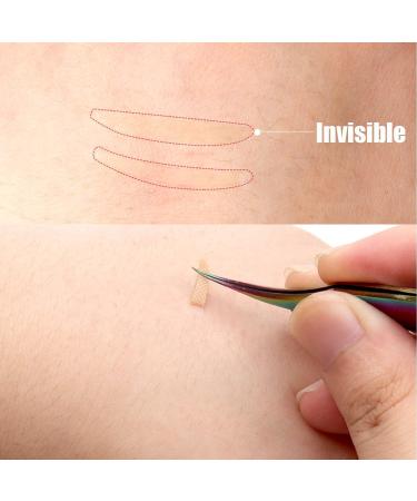 Invisible Eyelid Lifter Strips Kit Double Eye Lid Lifters Tape Self-Adhesive Invisible Double Eyelid Hooded Droopy Eyelid Lifter with Fork Rods and Tweezers (Grid Type L) - Buy Online on GoSupps.com
