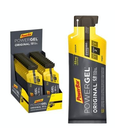 PowerBar - PowerGel Original - Espresso - 24x41g - High Carb Energy Gel - C2MAX - Sodium&53mg Caffeine Espresso 41 g (24 pack)