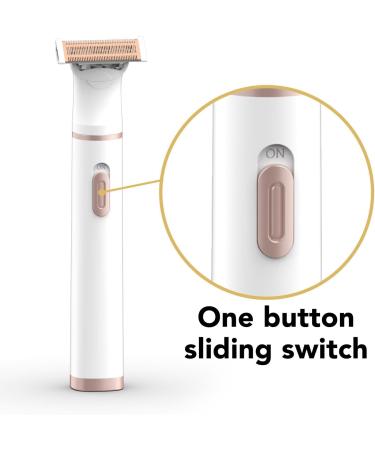 Women's 4-in-1 Hair Remover Trimmer | Washable Facial Eyebrow Nose Armpit & Bikini Care Tool - Buy Online on GoSupps.com