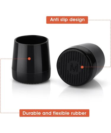 Sibba High Heel Protectors 8 Pairs Black - Anti-Slip Stiletto Heel Stoppers for Outdoor Events - 4 Sizes XS, S, M, L - Buy Online on GoSupps.com