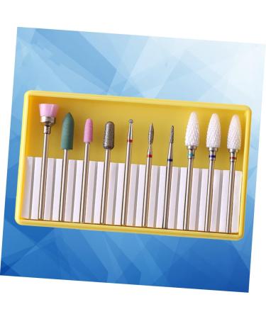 1 Set manicure drill bits nail grinding head nail for beginners nail grinding polisher Nail File Drill Bits Grit Gel Nails Bit electrical tools pedicure Nail supplies - Buy Online on GoSupps.com