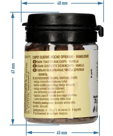 Browin 405040 Vanilla Oak Shavings - Heavily Roasted 20g | Fine Oak Sticks for Alcohol Flavoring | International Shipping - Buy Online on GoSupps.com