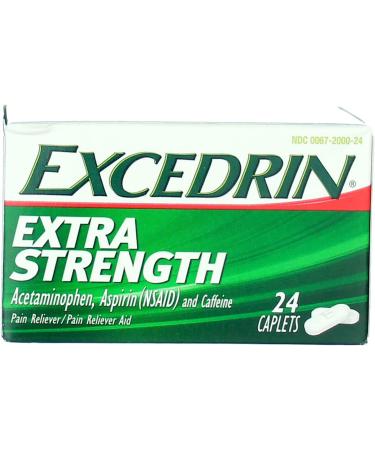 Excedrin Extra Strength Caplets 144 Count - Pack of 6 (24 Count per Pack) - Buy Online on GoSupps.com