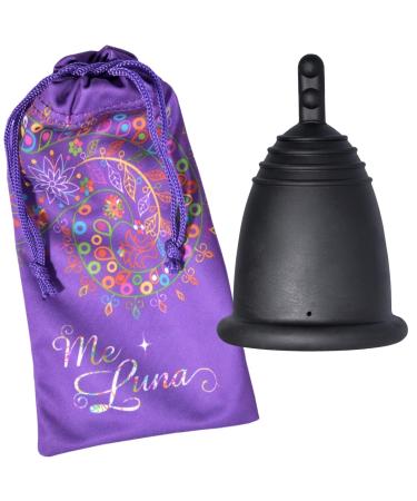Me Luna Menstrual Cup Classic Handle Black Size L - Buy Online on GoSupps.com