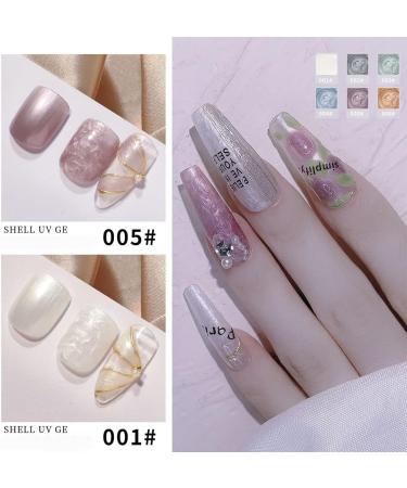 8ML Manicure for DIY Nails Nail Polish Gel UV Gel Semi-Permanent Shell Thread Nail Gel Varnish Glitter(01) Style01 - Buy Online on GoSupps.com