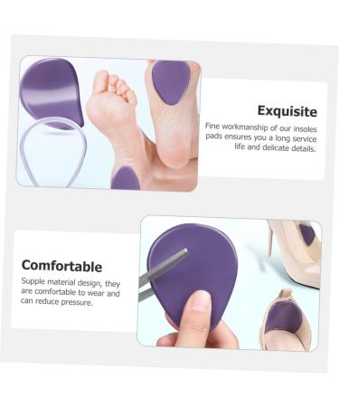 Mobestech 16 Pairs Non-Skid Forefoot Pads for High Heels - Cushioned Metatarsal Support Gel Pads for Women - Purple Comfort Insoles - Buy Online on GoSupps.com