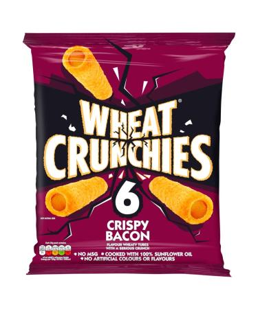 Wheat Crunchies Crispy Bacon Flavour Wheaty Tubes 6 x 20g
