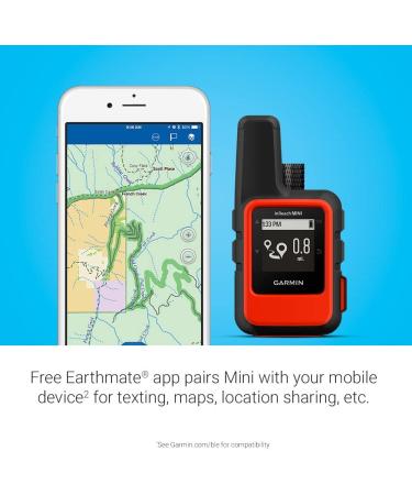 Garmin InReach Mini Lightweight & Compact Satellite Communicator - Orange - Buy Online on GoSupps.com