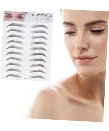 FOMIYES 6 Pcs 3d Eyebrow Stickers Natural Eyebrow Sticker Eyebrow Transfer Stickers Template Water Proof 6d - Buy Online on GoSupps.com