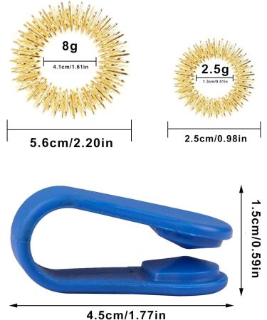 16-Piece Acupressure Clip & Ring Set for Finger Massages | Handheld Migraine Relief & Stress Relief Solution - Buy Online on GoSupps.com