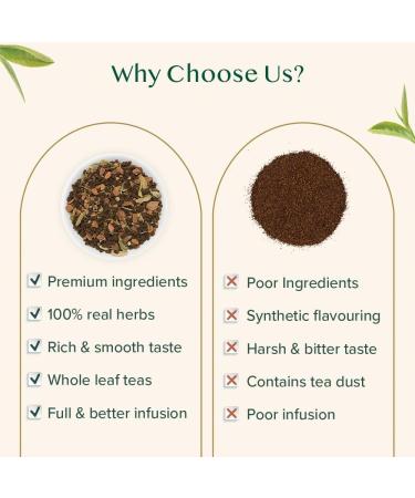 VAHDAM Th Chai pic la Cannelle | 100g Th en Vrac | Chai Indien Authentique avec Cannelle Cardamome & Clous de Girofle | Emball Sous Vide pour la Fra cheur - Buy Online on GoSupps.com