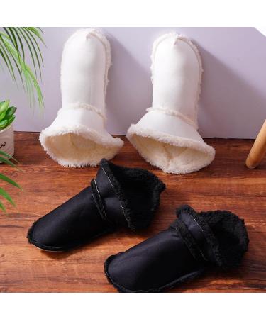 Pulunto Winter Fur Insoles for Crocs Clogs - Removable Furry Liners for Warmth and Comfort | Size 37-38, Black - Buy Online on GoSupps.com