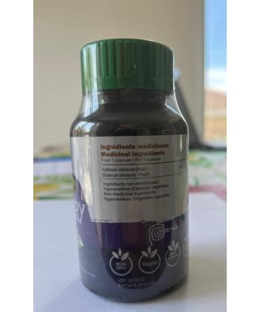 Amazon Andes Acai Berry Capsules - Antioxidant Rich Immune Support Gluten Free Non-GMO Vegan - 100 Veg Pills (500mg - Buy Online on GoSupps.com