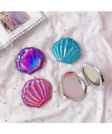 Compact Mirror for Purses Hand Bags Leather Handbag Mirror for Women Mini Mirror for Purse Womens Wallets Folding Magnification Mirror Handheld Makeup Mirror Miss Mask Purple Slim - Buy Online on GoSupps.com
