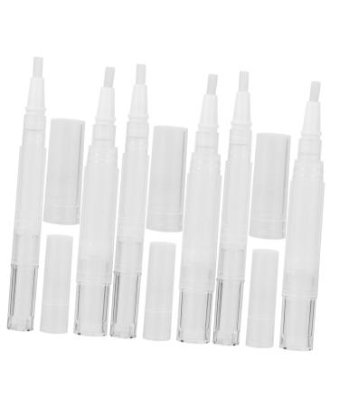 Angoily Lot de 6 Stylos Huile pour Ongles Vides 3 Ml et 5 Ml Transparent Polyvalents pour Cuticules et Vernis Ongles Usage Professionnel et Voyage