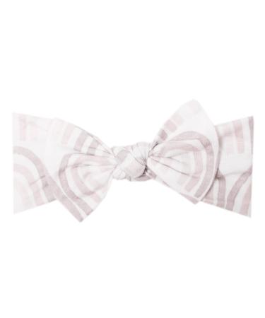 Copper Pearl Baby Stretchy Soft Knit Headband Bow Bliss