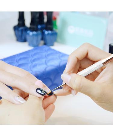 Dual-Ended Rhinestone Picker Doting Pen - Wax Pencil Applicator for Nail Art Jewelry & DIY Crafts - White Acrylic Handle - Buy Online on GoSupps.com