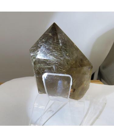 306g Natural Smoky Rutile Quartz Rutilated Bling Bling Crystal Stone Reiki Fengshui Home Goods - Buy Online on GoSupps.com
