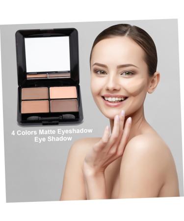 WOONEKY 4 Mirror Elegant Brown Eyeshadow Makeup Sponge Shadow Matte Eye with and Colors - Buy Online on GoSupps.com