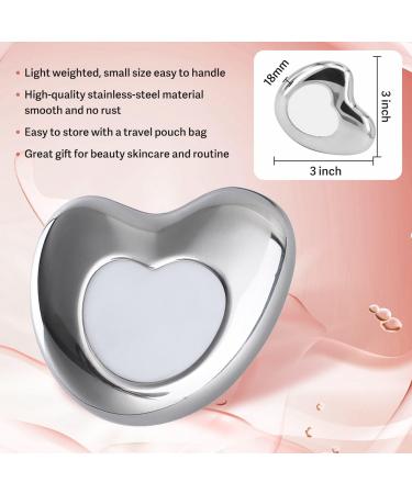 Stainless Steel Cryo Gua Sha Massage Tool - Facial & Body Massage for Lift & Relaxation - Buy Online on GoSupps.com