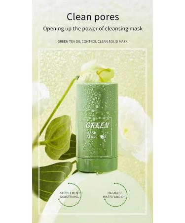  VRBFF Green Tea Cleansing Mask Stick 3 Pack Deep Cleansing Poreless Face Mask Blackhead Removal Facial Cleansing Moisturizing Facial Pore Cleanser - Buy Online on GoSupps.com