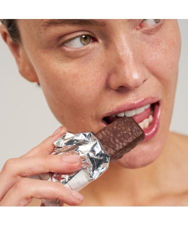 DAY+ | Vegan Collagen Booster Bar | Anti-Aging | Healthy & Delicious | Gluten-Free High in Protein and Fiber | Hazelnut Biscuit Coated in Dark Chocolate | Vitamin C | 12 Bars of 35 gr - Buy Online on GoSupps.com