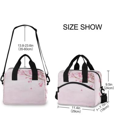 MALPLENA Cherry Blossoms Thermal Snack Cooler Bag | Reusable & Multifunctional | Perfect for Men & Women - International Shipping Available - Buy Online on GoSupps.com
