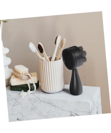 minkissy Manual Face Brush Manual Facial Brush Face Exfoliator Face Brush Black 12.5X5X5CM - Buy Online on GoSupps.com