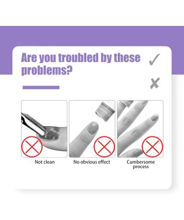 Hanyousheng 10 PCS Acrylic Nail Art Soak Off Clip Cap - Purple Gel Polish Remover Wrap Tool - Buy Online on GoSupps.com