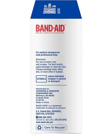 Band-Aid Flexible Fabric Bandages - 100 Count, 1 Inch Size - Buy Online on GoSupps.com