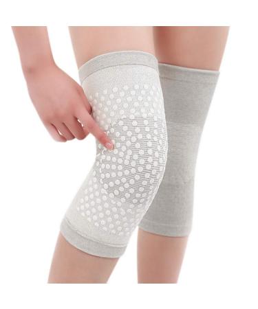 Knee warmer Unisex knee -resistant slip -resistant knee protector windproof kneeboard warm knee orthosis padded elastic joint warmer sport knee support knee thermal insulation for football running knee protector gray m