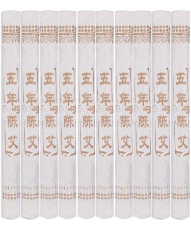 Semme 5 Years Pure Moxa Stick - Chinese Mugwort for Swelling & Dark Circles | 10 Pieces for Mild Moxibustion - Buy Online on GoSupps.com