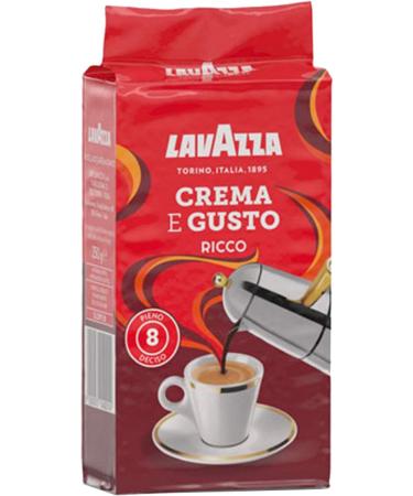  Lavazza Lavazza Caf Crema e Gusto Ricco caf en haricots moulus (4 x 250 g) - Buy Online on GoSupps.com