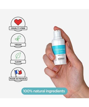 Hyaluronic Eye Patches Anti Dark Circle and Puffy Eyes Dr. Nature - Hyaluronic Acid & Caffeine Eye Cream + Reusable Under Eye Mask - 2 Eye Patches 100% medical-grade silicone - Buy Online on GoSupps.com