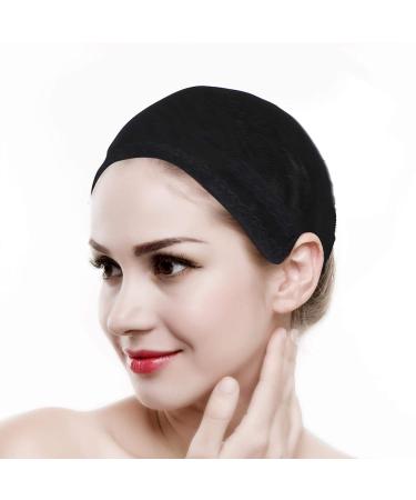 Knitted Net Black Elastic Hair Net - Breathable Adjustable Salon Hair Fixing Solution | International Shipping Available - Buy Online on GoSupps.com