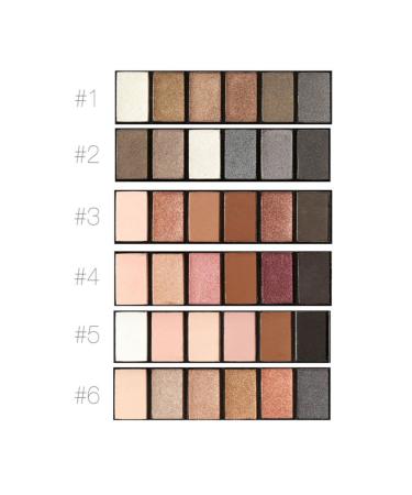 6 Colors Shimmer Matte Eyeshadow Palette | Long Lasting Smokey Eye Makeup | International Shipping - Buy Online on GoSupps.com