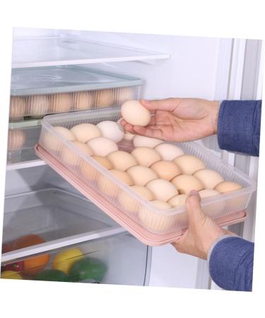 LABRIMP Egg Tray Holder 2pcs Box Egg Storage Box Eggs Beverage Container Household Kitchenware Egg Tray Egg Plate re-usable - Buy Online on GoSupps.com
