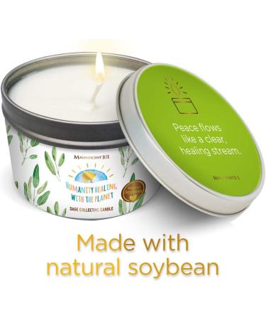 Buy MAGNIFICENT 101 Pure White Sage Candle - Energy Cleansing Smudge Candle for Home | Natural Soy Wax | Banish Negative Energy | International Shipping - Buy Online on GoSupps.com