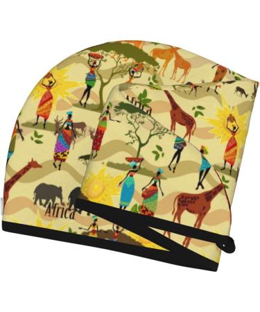 Quick-Dry Hair Towel Wrap for Ethnic Hair | Adjustable Button Turban | Best Hair Drying Towel - Buy Online on GoSupps.com