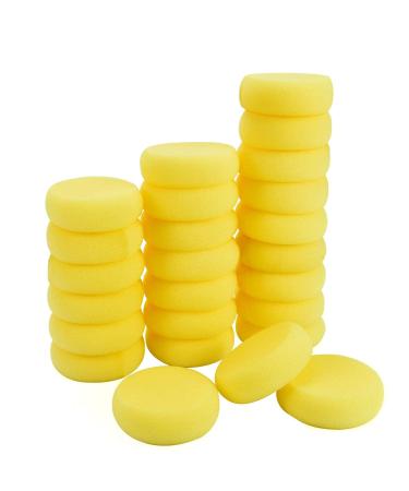 YoleShy 25 Pcs Painting Sponge  Artist Sponge for Watercolor  Crafts  Pottery  Clay  Ceramics  Face Painting & Household Use (2.8 Inch)