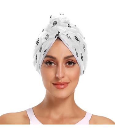 Cat's Paw & Bell Quick Dry Hair Cap Set | 2-Piece Super Absorbent Towel & Button Headband - Soft & Comfortable for All Hair Types - Buy Online on GoSupps.com