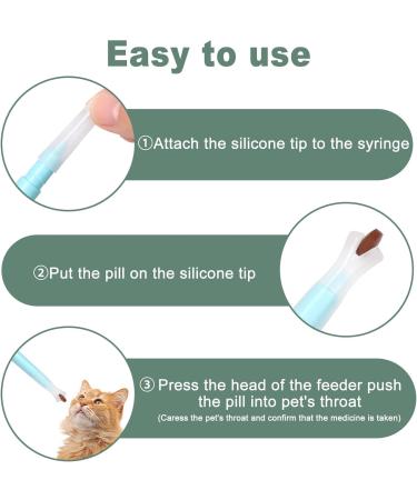 Pet Pill Dispenser-Pet Piller Gun Oral Tablet Capsule Pet Pill Plunger Popper with Pusher Pet Pill Feeder for Dogs Cats and Small Animals (Blue) Blue normal Blue - Buy Online on GoSupps.com