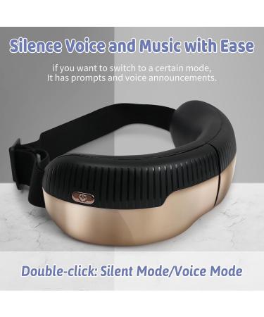 Eye Massager with Heat | Foldable Heated Eye Mask for Dry Eyes & Better Sleep | Bluetooth Music Face Massager - Perfect Birthday Gift for Women & Men - Buy Online on GoSupps.com