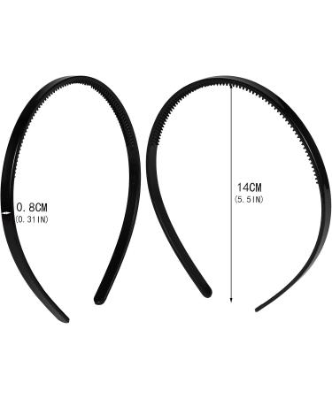 Heyu-Lotus 6 Pieces Mens hairbands Unisex Hair Band Plastic Teeth Comb Headbands DIY Hair Hoop Gripper Teeth Hairband for Men and Women Mens hairbands - Buy Online on GoSupps.com