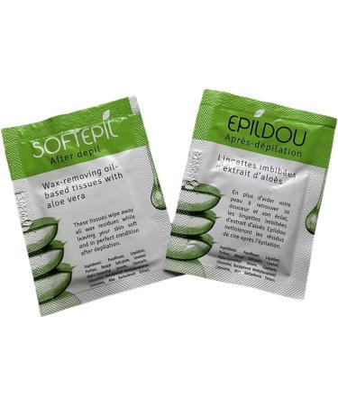 Epildou - Softepil bandes d pilatoires pour bikini aisselles et visage enrichies d'alo s avec 4 lingettes de finition apaisantes fabriqu en Espagne - Buy Online on GoSupps.com