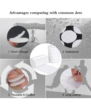 Sticky Back Coins White Self Adhesive Dots 500pcs(250 Pairs) 1 Diameter Hook & Loop Dots Taps Perfect for School  Office White 1Diameter - Buy Online on GoSupps.com